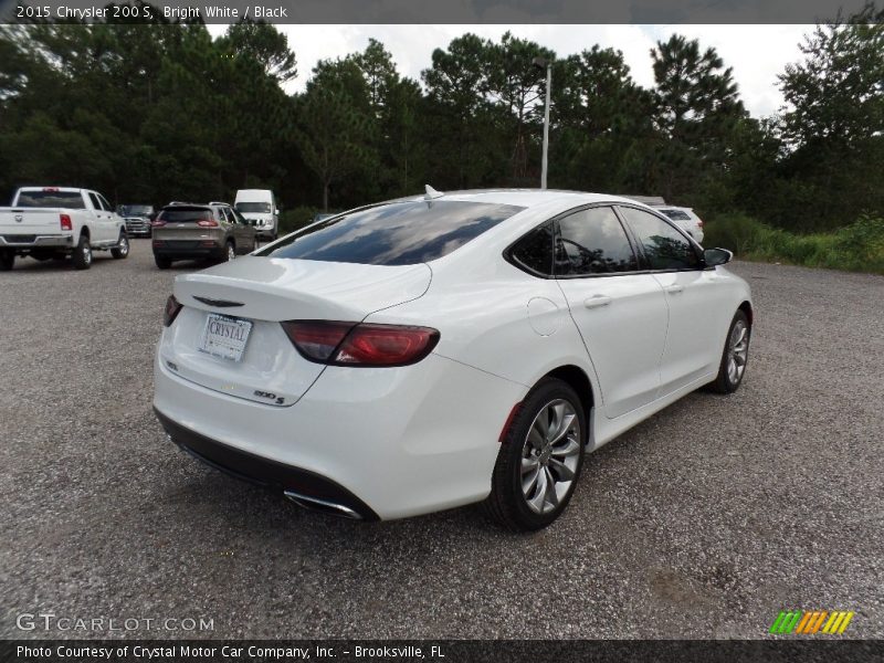 Bright White / Black 2015 Chrysler 200 S