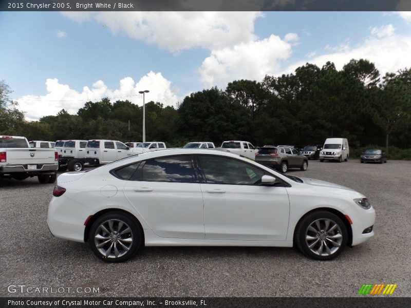 Bright White / Black 2015 Chrysler 200 S