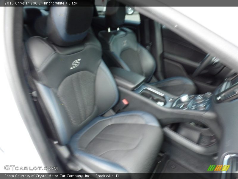 Bright White / Black 2015 Chrysler 200 S