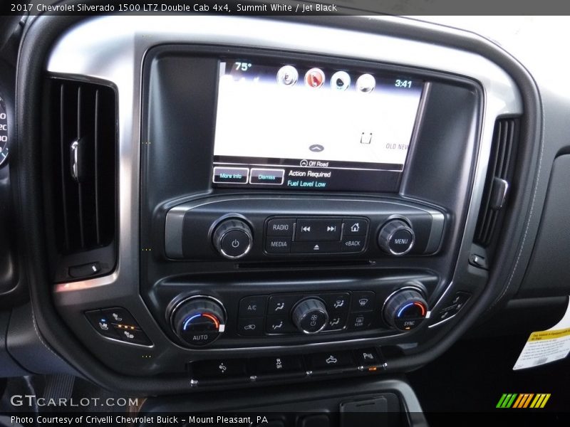 Summit White / Jet Black 2017 Chevrolet Silverado 1500 LTZ Double Cab 4x4
