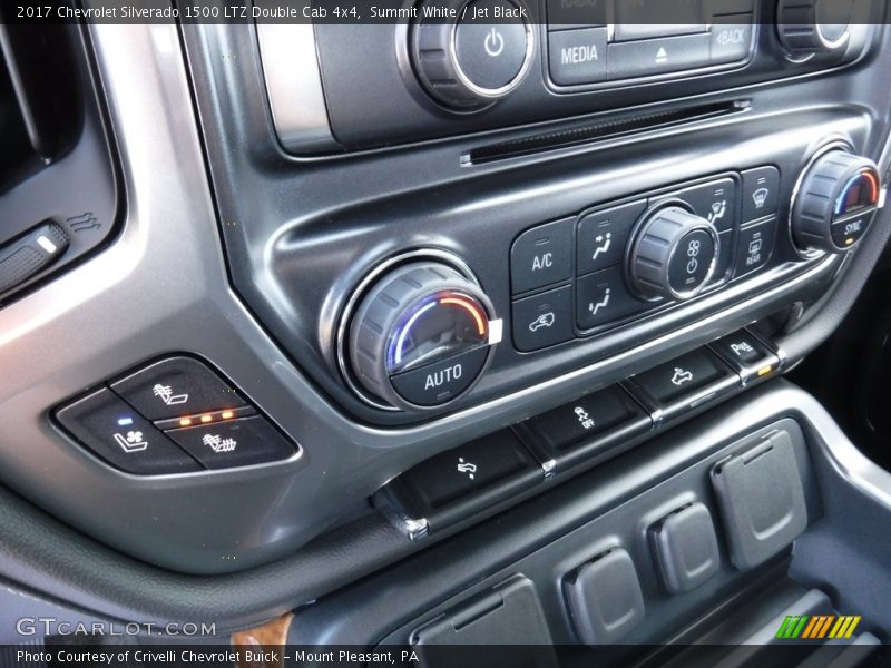 Summit White / Jet Black 2017 Chevrolet Silverado 1500 LTZ Double Cab 4x4