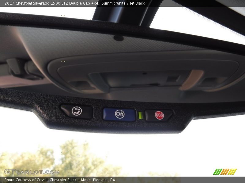 Summit White / Jet Black 2017 Chevrolet Silverado 1500 LTZ Double Cab 4x4