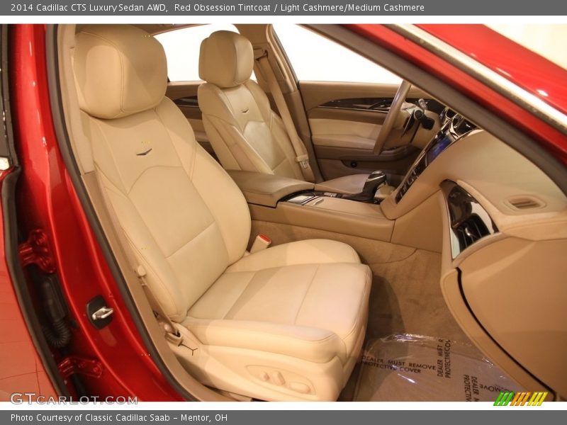 Red Obsession Tintcoat / Light Cashmere/Medium Cashmere 2014 Cadillac CTS Luxury Sedan AWD