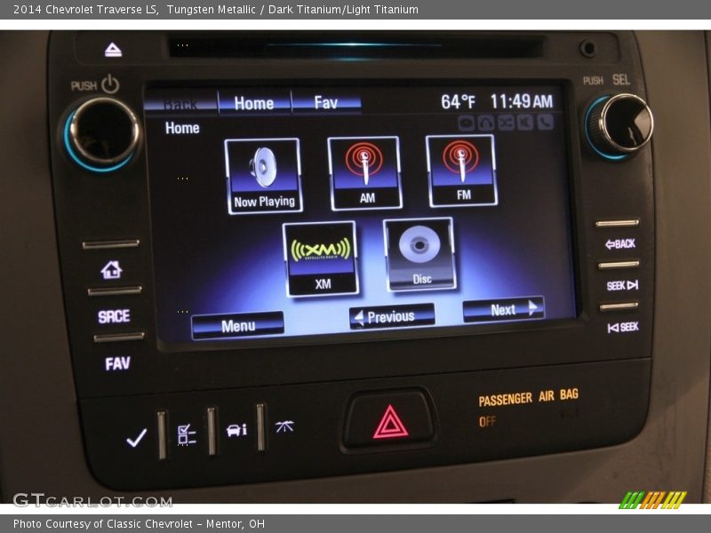 Tungsten Metallic / Dark Titanium/Light Titanium 2014 Chevrolet Traverse LS