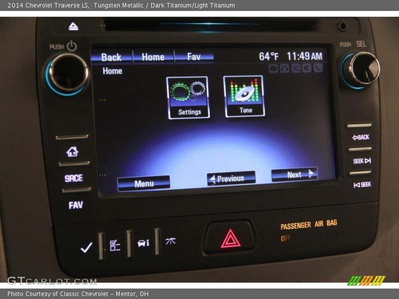 Tungsten Metallic / Dark Titanium/Light Titanium 2014 Chevrolet Traverse LS