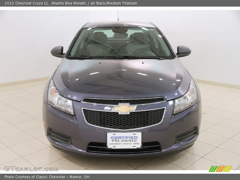 Atlantis Blue Metallic / Jet Black/Medium Titanium 2013 Chevrolet Cruze LS