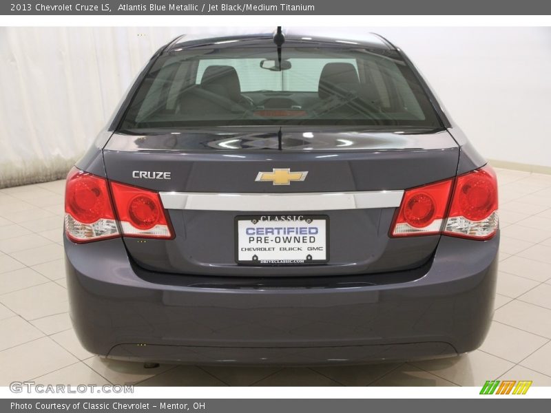 Atlantis Blue Metallic / Jet Black/Medium Titanium 2013 Chevrolet Cruze LS