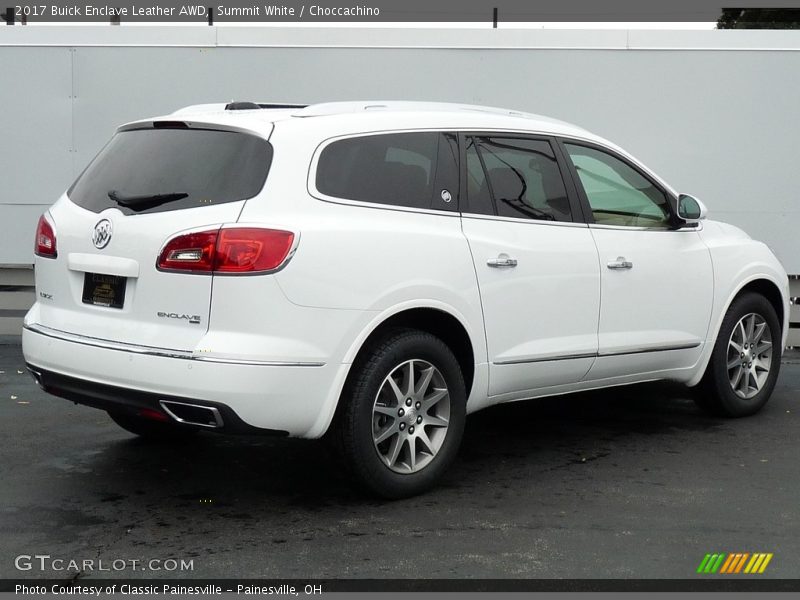 Summit White / Choccachino 2017 Buick Enclave Leather AWD