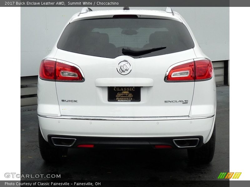 Summit White / Choccachino 2017 Buick Enclave Leather AWD