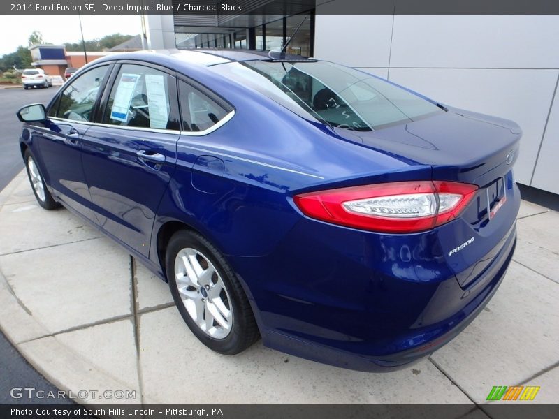 Deep Impact Blue / Charcoal Black 2014 Ford Fusion SE