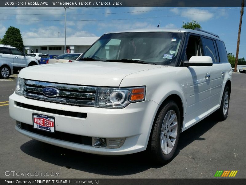 White Suede Clearcoat / Charcoal Black 2009 Ford Flex SEL AWD