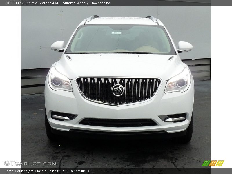 Summit White / Choccachino 2017 Buick Enclave Leather AWD