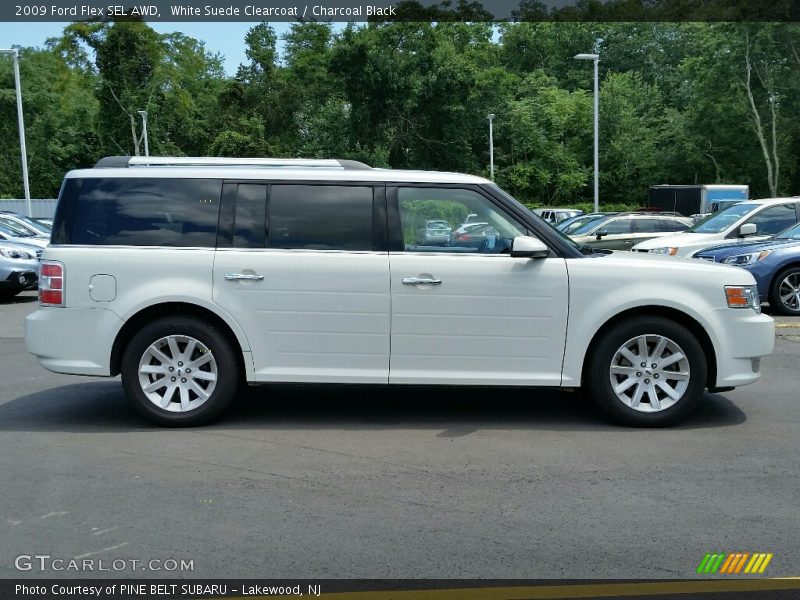 White Suede Clearcoat / Charcoal Black 2009 Ford Flex SEL AWD