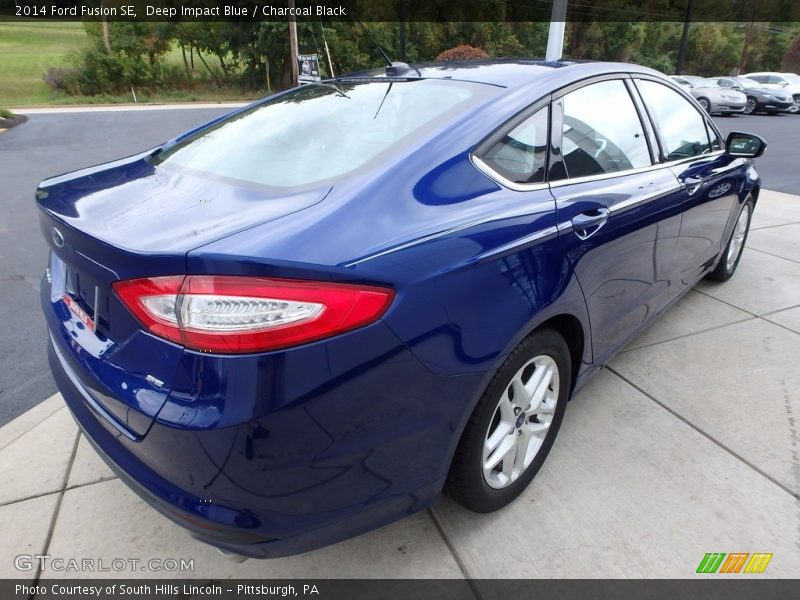 Deep Impact Blue / Charcoal Black 2014 Ford Fusion SE