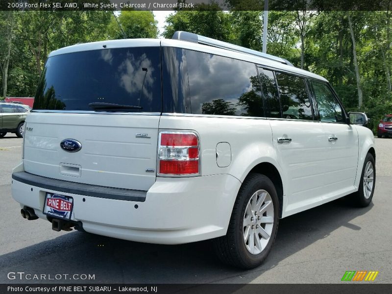 White Suede Clearcoat / Charcoal Black 2009 Ford Flex SEL AWD