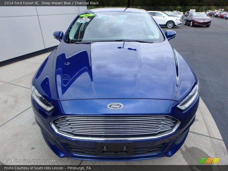 Deep Impact Blue / Charcoal Black 2014 Ford Fusion SE