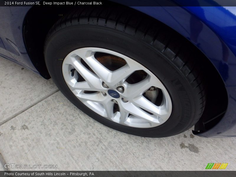 Deep Impact Blue / Charcoal Black 2014 Ford Fusion SE