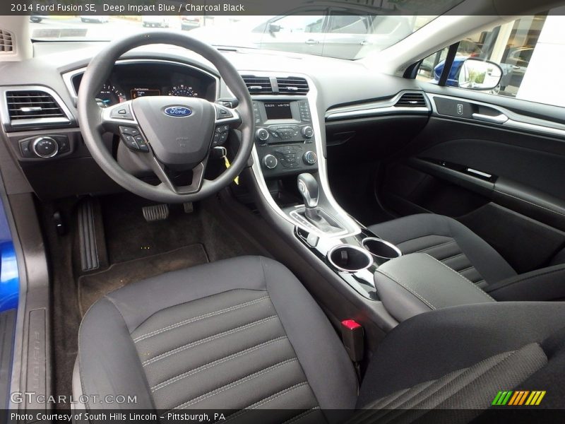 Deep Impact Blue / Charcoal Black 2014 Ford Fusion SE