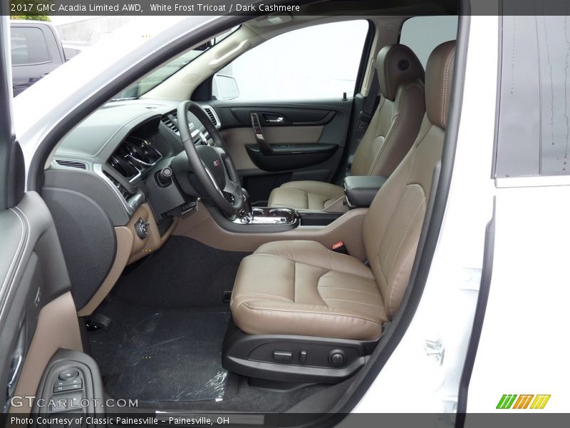 White Frost Tricoat / Dark Cashmere 2017 GMC Acadia Limited AWD