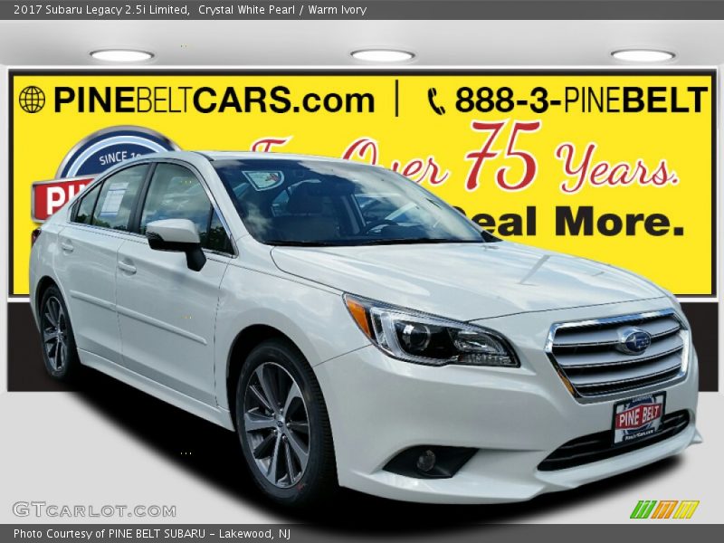 Crystal White Pearl / Warm Ivory 2017 Subaru Legacy 2.5i Limited