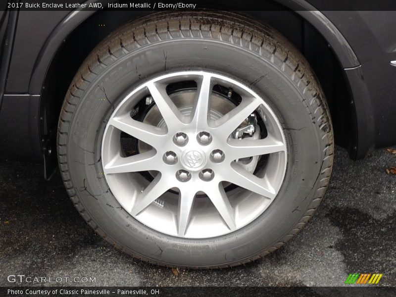 Iridium Metallic / Ebony/Ebony 2017 Buick Enclave Leather AWD