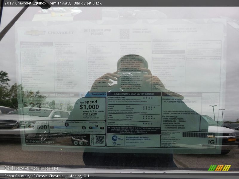 Black / Jet Black 2017 Chevrolet Equinox Premier AWD