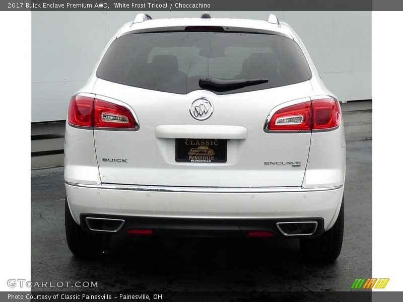 White Frost Tricoat / Choccachino 2017 Buick Enclave Premium AWD