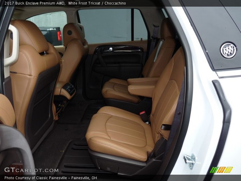 White Frost Tricoat / Choccachino 2017 Buick Enclave Premium AWD