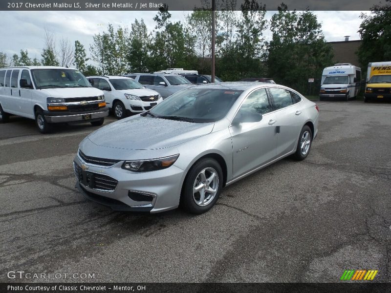 Silver Ice Metallic / Jet Black 2017 Chevrolet Malibu LS