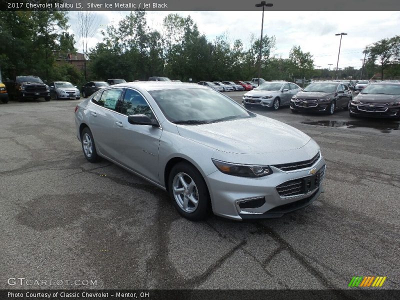 Silver Ice Metallic / Jet Black 2017 Chevrolet Malibu LS