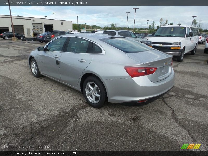 Silver Ice Metallic / Jet Black 2017 Chevrolet Malibu LS