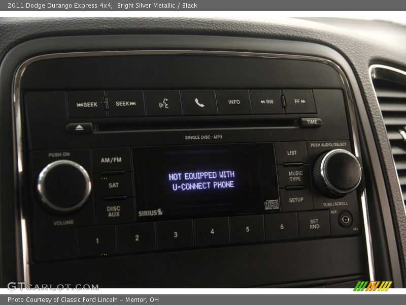 Bright Silver Metallic / Black 2011 Dodge Durango Express 4x4