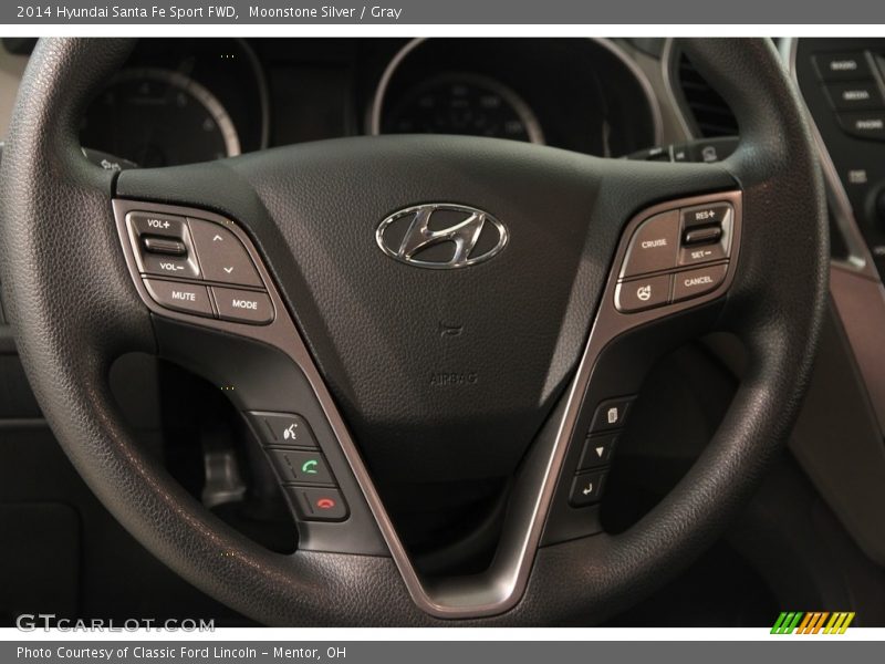 Moonstone Silver / Gray 2014 Hyundai Santa Fe Sport FWD