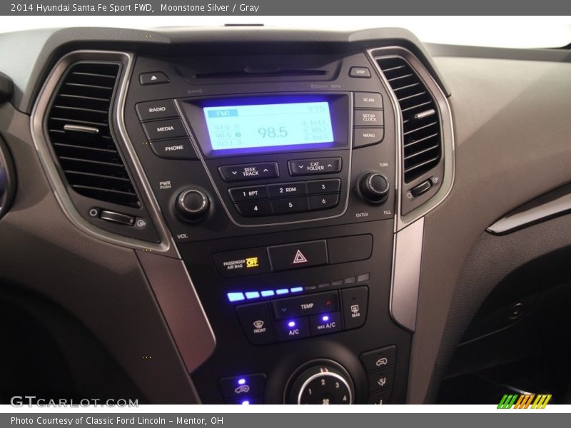 Moonstone Silver / Gray 2014 Hyundai Santa Fe Sport FWD