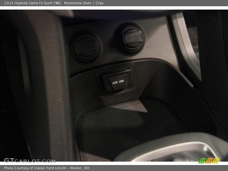 Moonstone Silver / Gray 2014 Hyundai Santa Fe Sport FWD