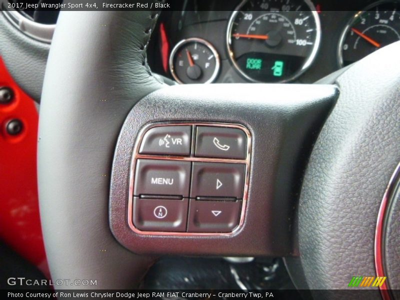 Controls of 2017 Wrangler Sport 4x4