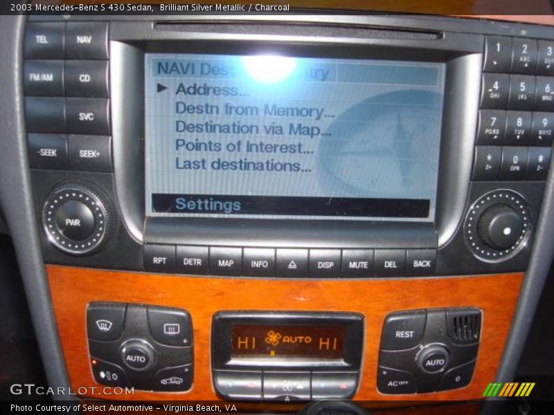 Brilliant Silver Metallic / Charcoal 2003 Mercedes-Benz S 430 Sedan