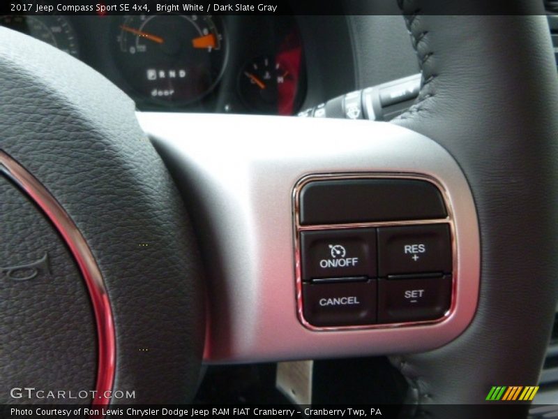 Bright White / Dark Slate Gray 2017 Jeep Compass Sport SE 4x4