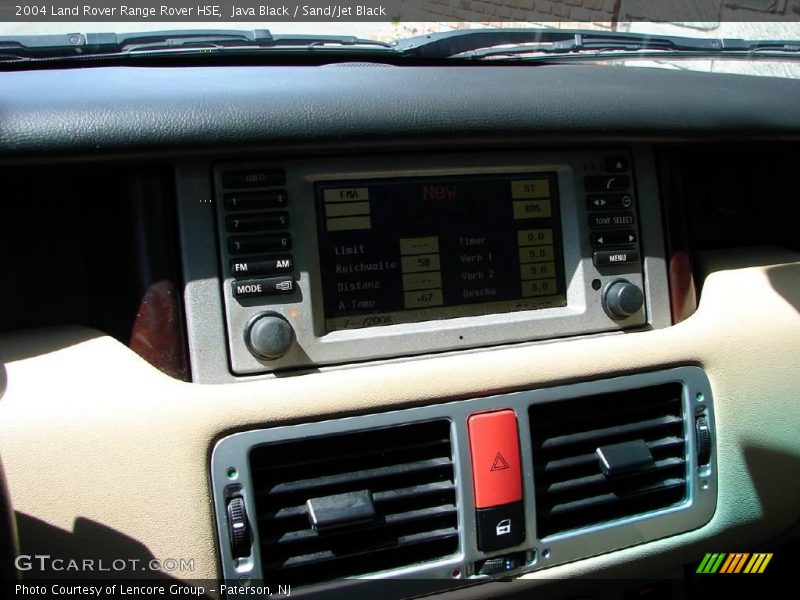 Java Black / Sand/Jet Black 2004 Land Rover Range Rover HSE