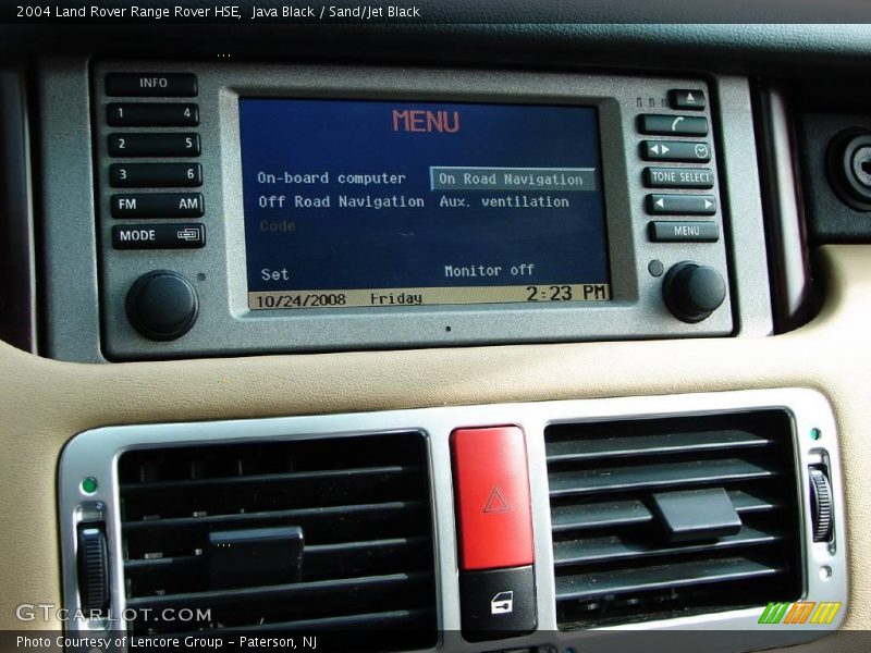 Java Black / Sand/Jet Black 2004 Land Rover Range Rover HSE