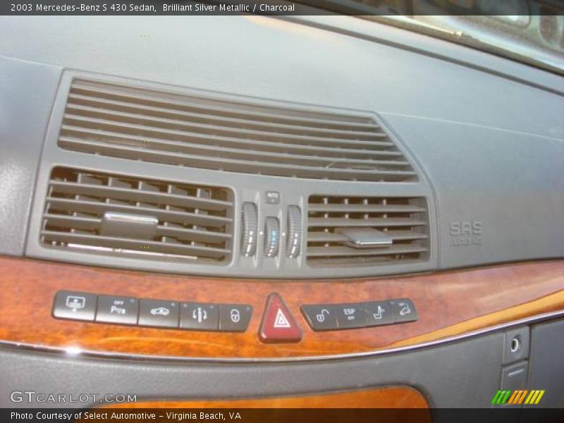Brilliant Silver Metallic / Charcoal 2003 Mercedes-Benz S 430 Sedan