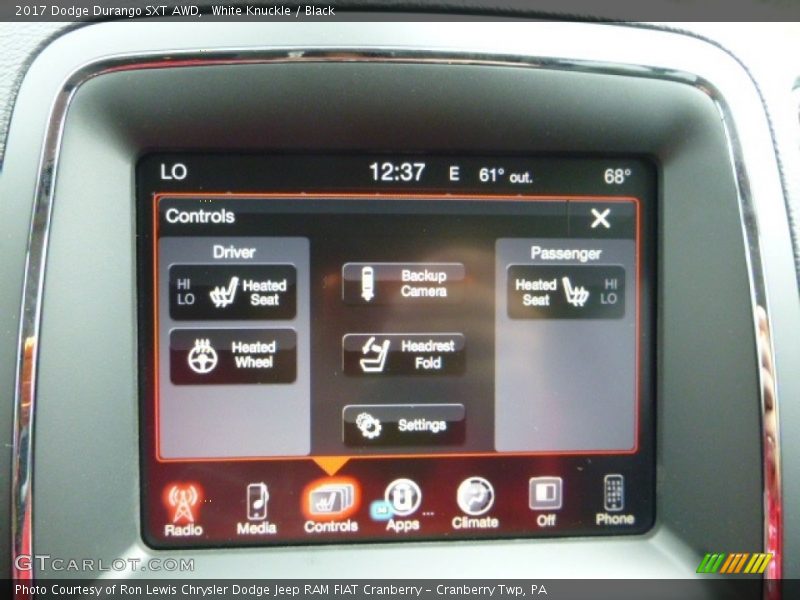White Knuckle / Black 2017 Dodge Durango SXT AWD