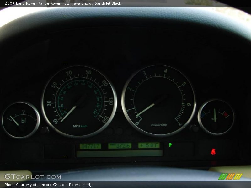 Java Black / Sand/Jet Black 2004 Land Rover Range Rover HSE