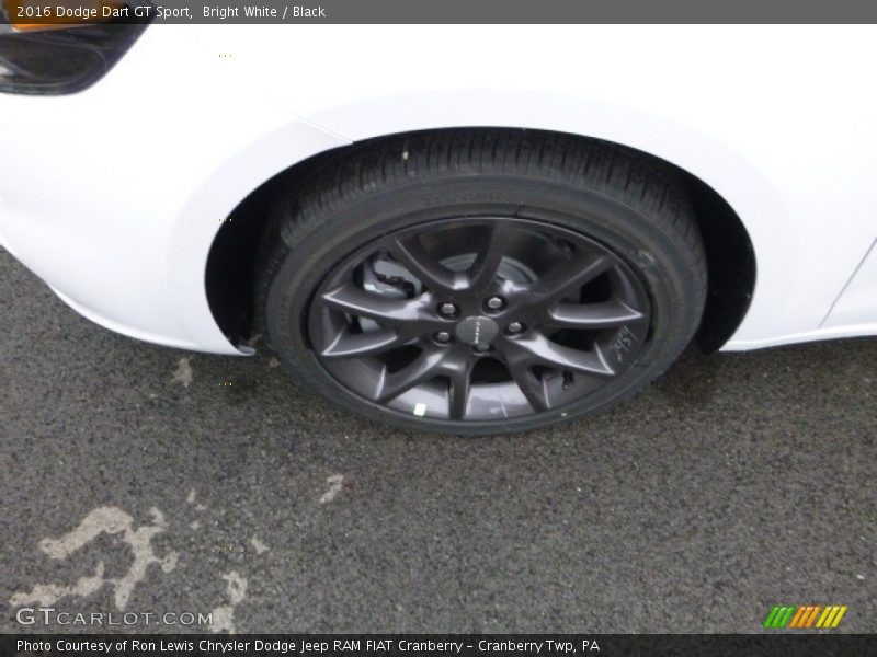 Bright White / Black 2016 Dodge Dart GT Sport