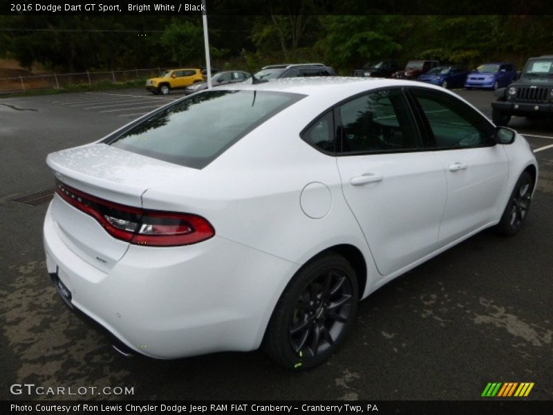 Bright White / Black 2016 Dodge Dart GT Sport
