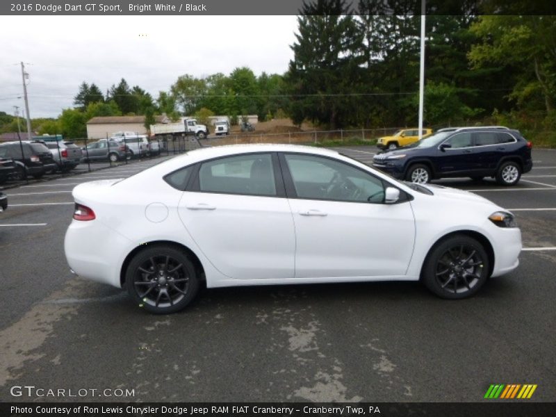Bright White / Black 2016 Dodge Dart GT Sport