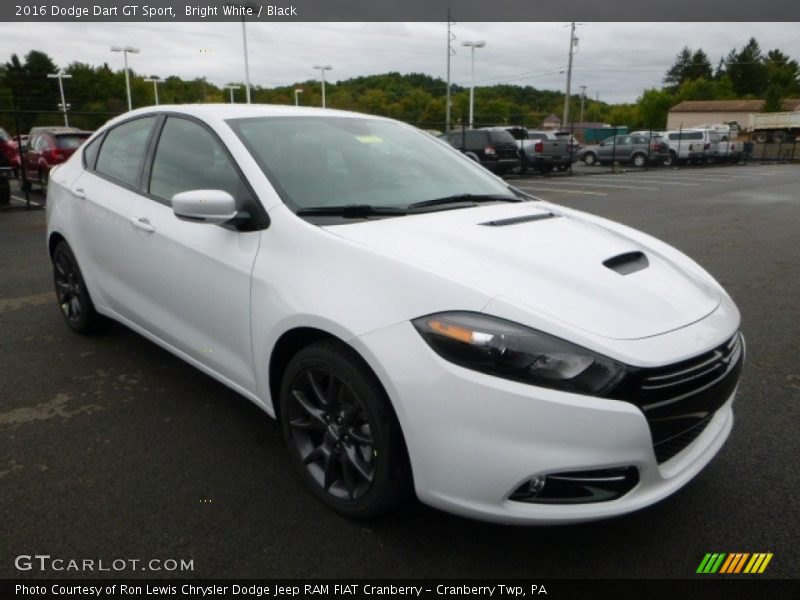 Bright White / Black 2016 Dodge Dart GT Sport