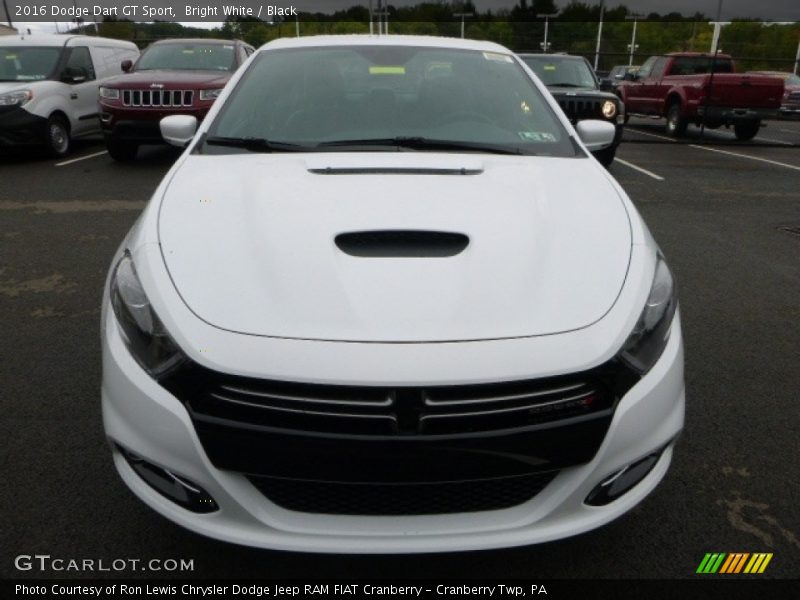 Bright White / Black 2016 Dodge Dart GT Sport