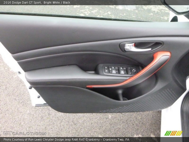 Bright White / Black 2016 Dodge Dart GT Sport