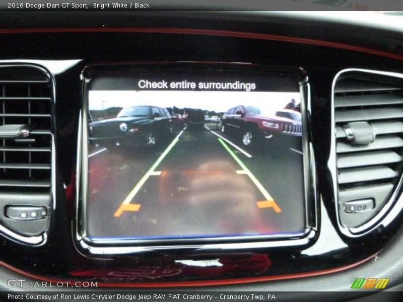 Bright White / Black 2016 Dodge Dart GT Sport